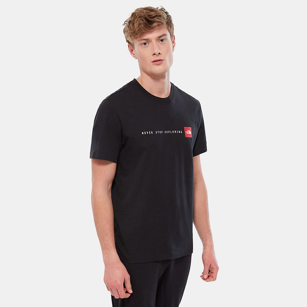 The North Face T-Shirts Mens Australia - The North Face Nse Black (OLQ-138209)